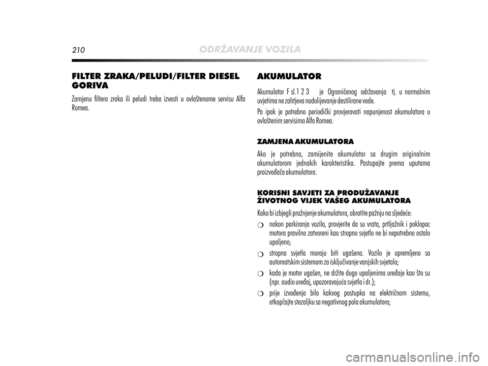 Alfa Romeo MiTo 2014  Vodič za korisnike (in Croatian) 