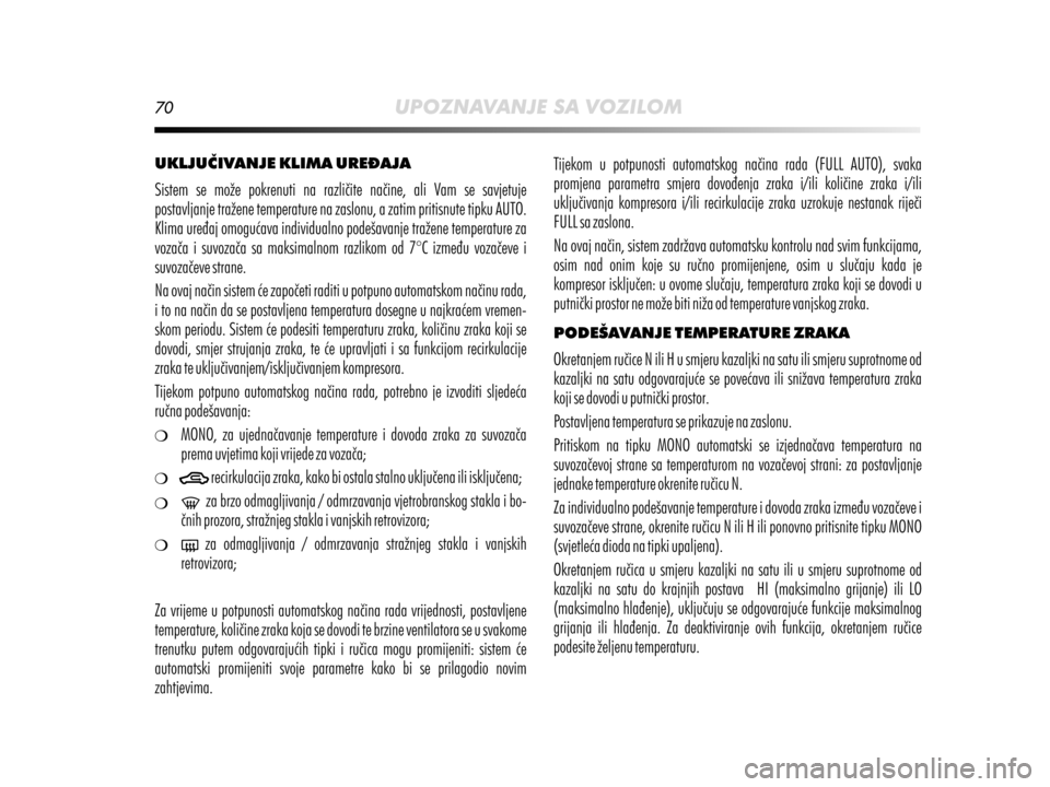Alfa Romeo MiTo 2014  Vodič za korisnike (in Croatian) 
