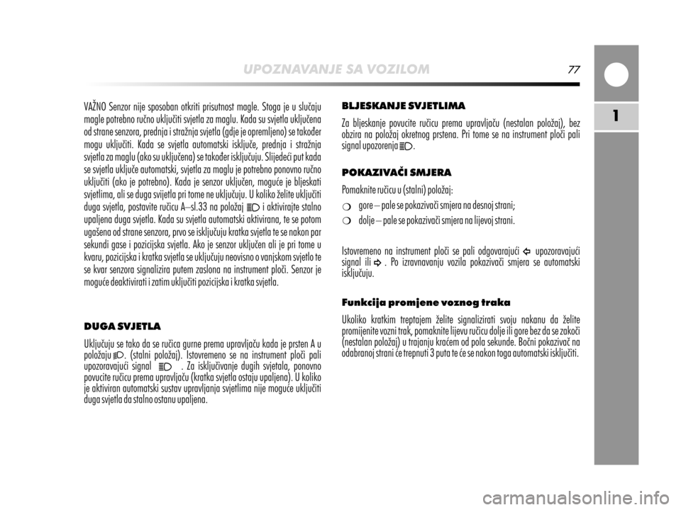 Alfa Romeo MiTo 2014  Vodič za korisnike (in Croatian) 