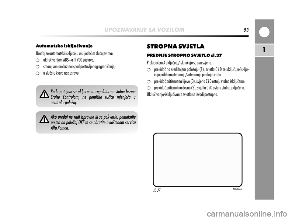 Alfa Romeo MiTo 2014  Vodič za korisnike (in Croatian) 