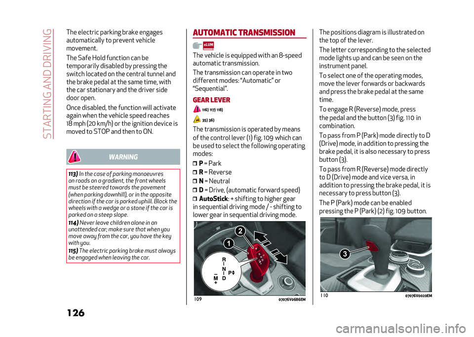 Alfa Romeo Stelvio 2020  Owners Manual ��%�����#�-�@���-�3��3��#�B�#�-�@
������ �������	� ����
�	�
� ����
� ��
�����
��������	����� �� ������
� ����	���
�������
��
���