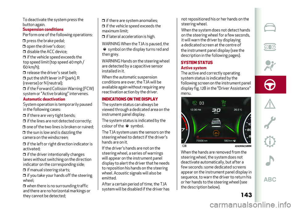 Alfa Romeo Stelvio 2020  Owners Manual �����	����� ��� ��&�& ����	���"
�	� ��� ����	��� ����� ��!����� ���
��� ����� ��	��	� �+��� ����� �J�5 ��� �=
�G�5 �
��=��.�" ����
