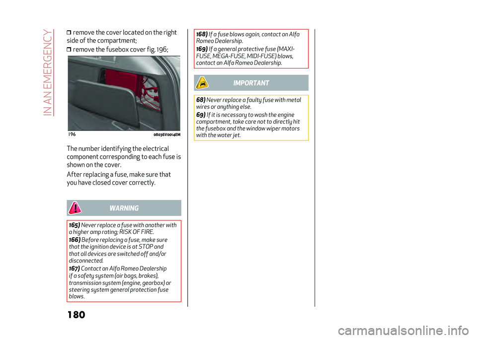 Alfa Romeo Stelvio 2020  Owners Manual ��#�-���-���9���@��-�&� 
��
� ������ ��� ����� ������� ��
 ��� ��	���
��	�� �� ��� ����������
��" ������ ��� �������! �����