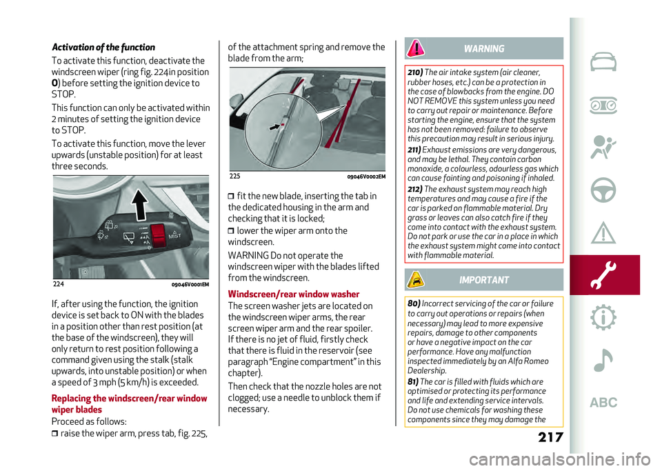 Alfa Romeo Stelvio 2020  Owners Manual ���	�� ����	���� ���	� ���
���	��
� ������	���� ���
��	�
�������
 ��	��� �+��	�
� ��	�� �1�1�J�	�
 ����	��	��
�
�. ������ �����	�
� �