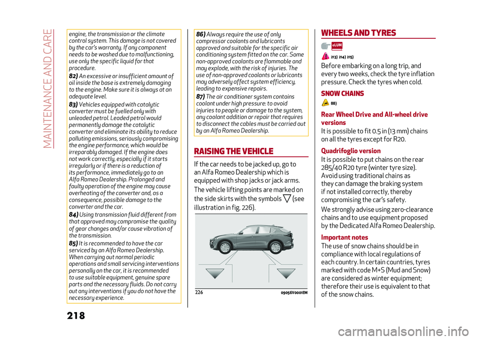 Alfa Romeo Stelvio 2020  Owners Manual ��9��#�-���-��-�&����-�3��&���
���
 ��
���
�� ��� ����
�������	�
 �	� ��� �������
��	�
���	� ������� ���� ������ �� �
�	� ��	����