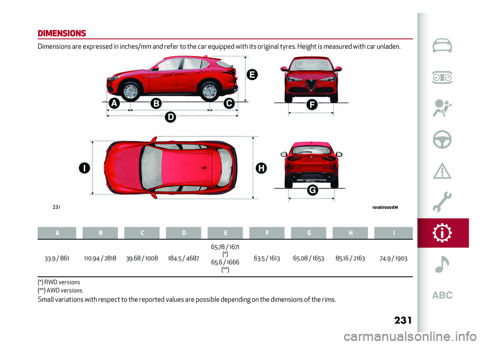 Alfa Romeo Stelvio 2020  Owners Manual ���
������	����	 �3�	���
��	��
� ��� ��!������� �	�
 �	�
�����=�� ��
� ����� �� ��� ��� ��6��	���� ��	�� �	�� ���	��	�
�� ������ �