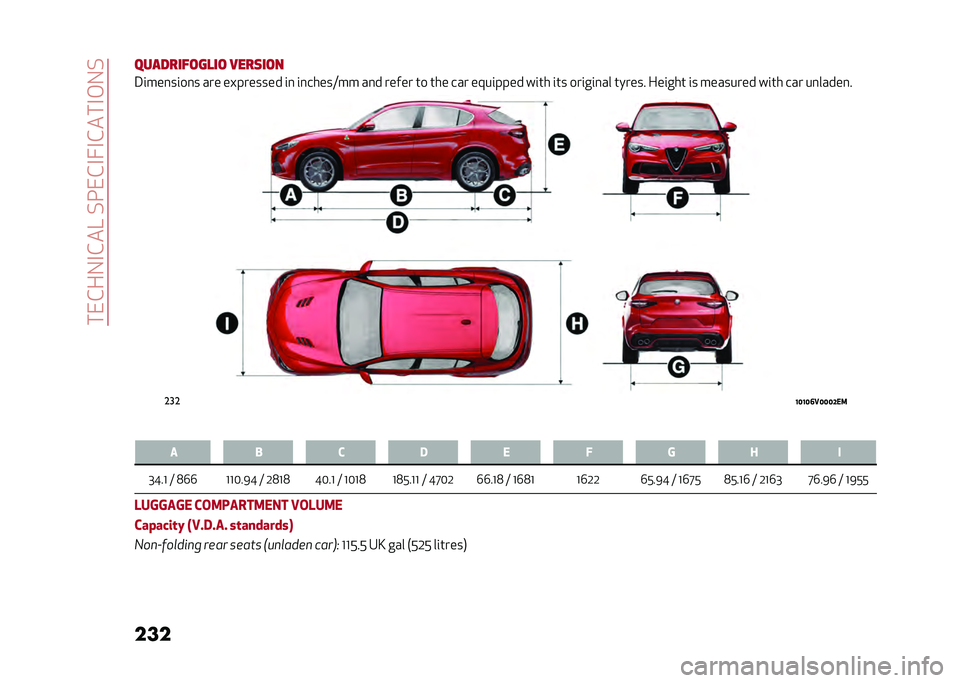 Alfa Romeo Stelvio 2020  Owners Manual ����&��-�#�&��?��%���&�#�7�#�&���#�,�-�%
��� ����������
�� ����	���
�3�	���
��	��
� ��� ��!������� �	�
 �	�
�����=�� ��
� ����� �� ��� �