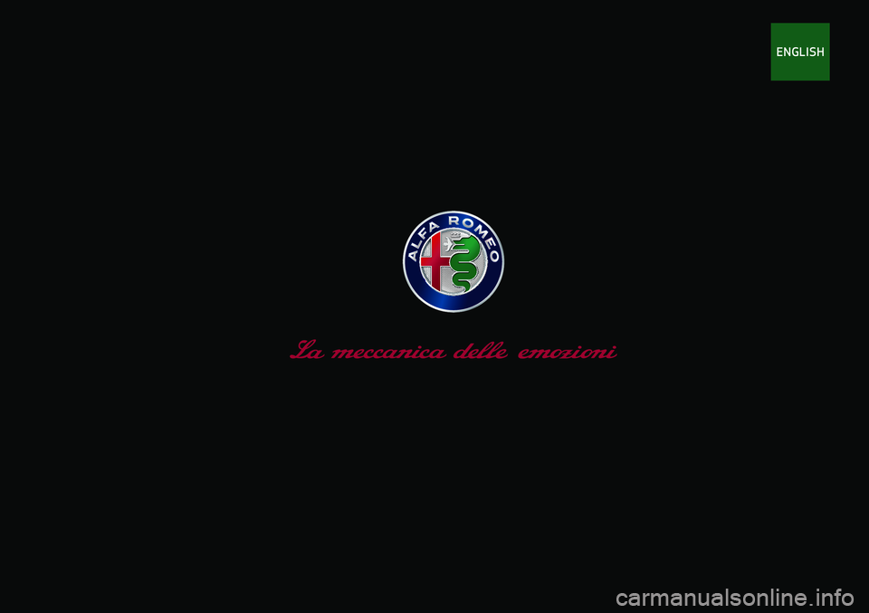 Alfa Romeo Stelvio 2020 Owners Manual ENGLISH Alfa Romeo Stelvio 2020 Owners Manual ENGLISH