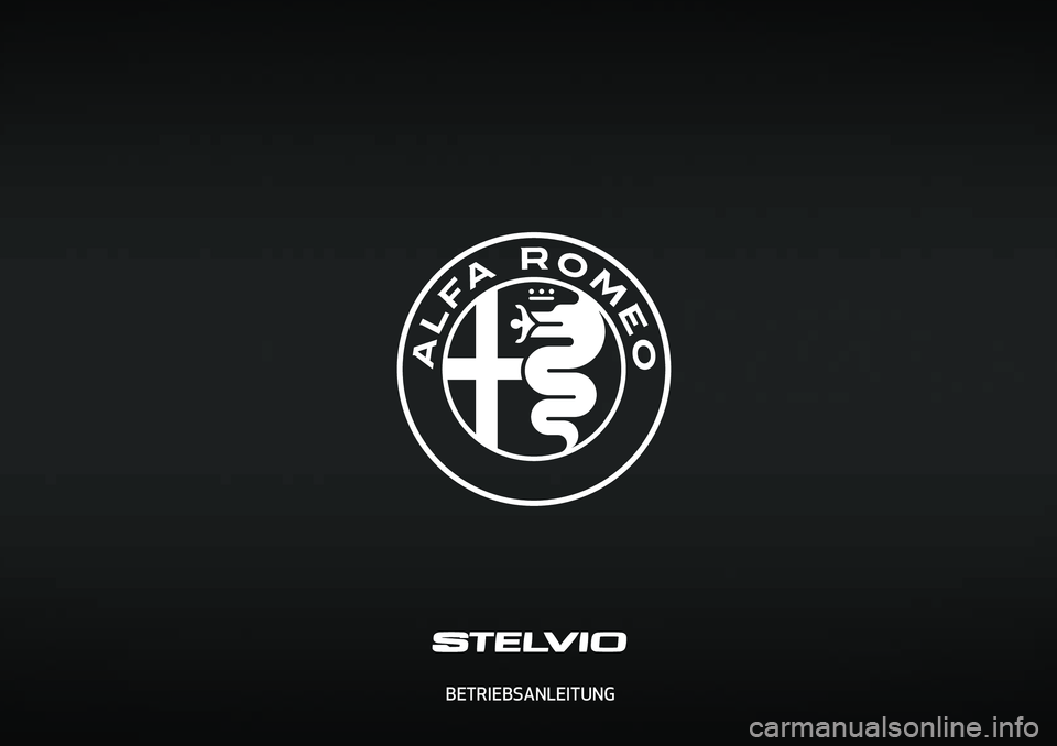 Alfa Romeo Stelvio 2020  Betriebsanleitung (in German)  BETRIEBSANLEITUNG 
cop lum Stelvio DE.indd   116/11/16   09:45 