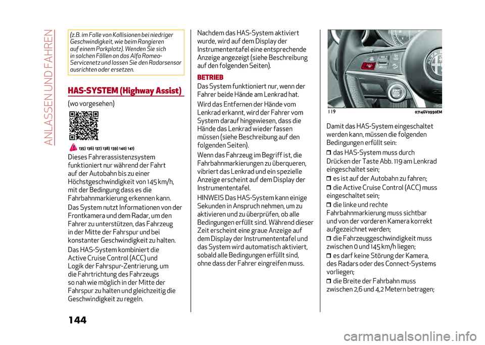 Alfa Romeo Stelvio 2020  Betriebsanleitung (in German) ���1�-����,�1��@�1��� ��+��,�1
��� �-� ��� �� ���
�
� �"��
 �*��
�
�����
��
 ��� �
��������
�1�������
��������! ��� ���� �&��
������

�