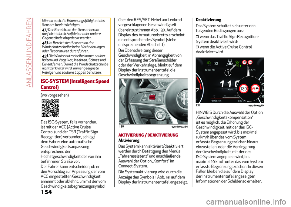 Alfa Romeo Stelvio 2020  Betriebsanleitung (in German) ���1�-����,�1��@�1��� ��+��,�1
��� ���
�
��
 ���� ��� �5����
�
��
����������� ���
���
���� �����
����������
�
���
�/�� ������� 