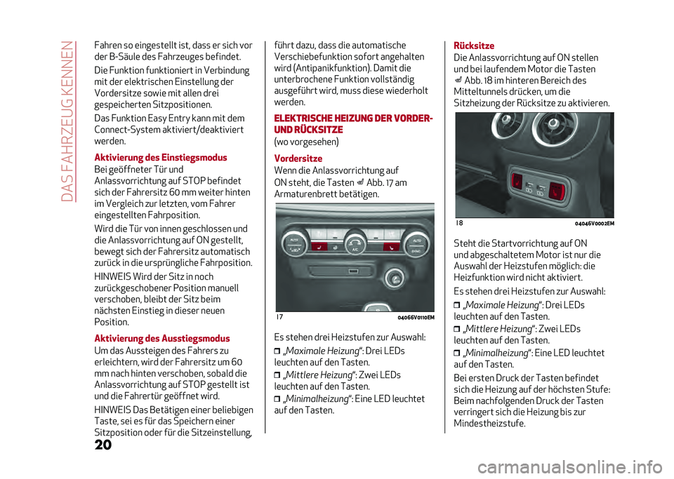 Alfa Romeo Stelvio 2020  Betriebsanleitung (in German) ������ ��+��"�,�@�0��3�,�1�1�,�1
��� ����	� �
� �	����	�
��	��� ��
�� ���
�
 �	� �
��&� �!��
��	� ��A�����	 ��	�
 � �����	���	�
 ��	�����	��
���	