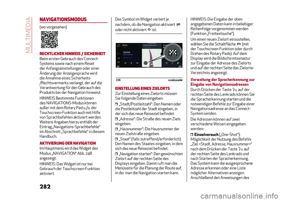 Alfa Romeo Stelvio 2020  Betriebsanleitung (in German) ��.�@�-�*�
�.�,��
�
��
������	�����������
�7�� �!����	�
�	��	��8
�
�����
�����
 ������� � ������
����
��	�� �	��
��	� �0�	�����&� ��	�
 