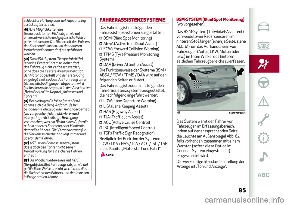 Alfa Romeo Stelvio 2020  Betriebsanleitung (in German) �
�����
������ �3�����
� ���� ��� �%�I���$�
��
��
�
� ������ �������
 ���
��
��!�
�/�� �.���
���������
 ���
�������������
���
 