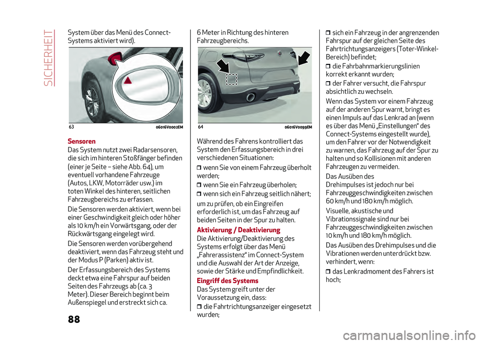 Alfa Romeo Stelvio 2020  Betriebsanleitung (in German) ���
�G�+�,��+�,�
�*
�
�
��)�
��	� �#��	� ���
 �.�	��# ��	�
 �G����	�&��A
��)�
��	��
 �����!��	�� �����8�
��
�>�@�>�B�@��>�>�>�F�.�)
���
�����

���
 ��)�
��	