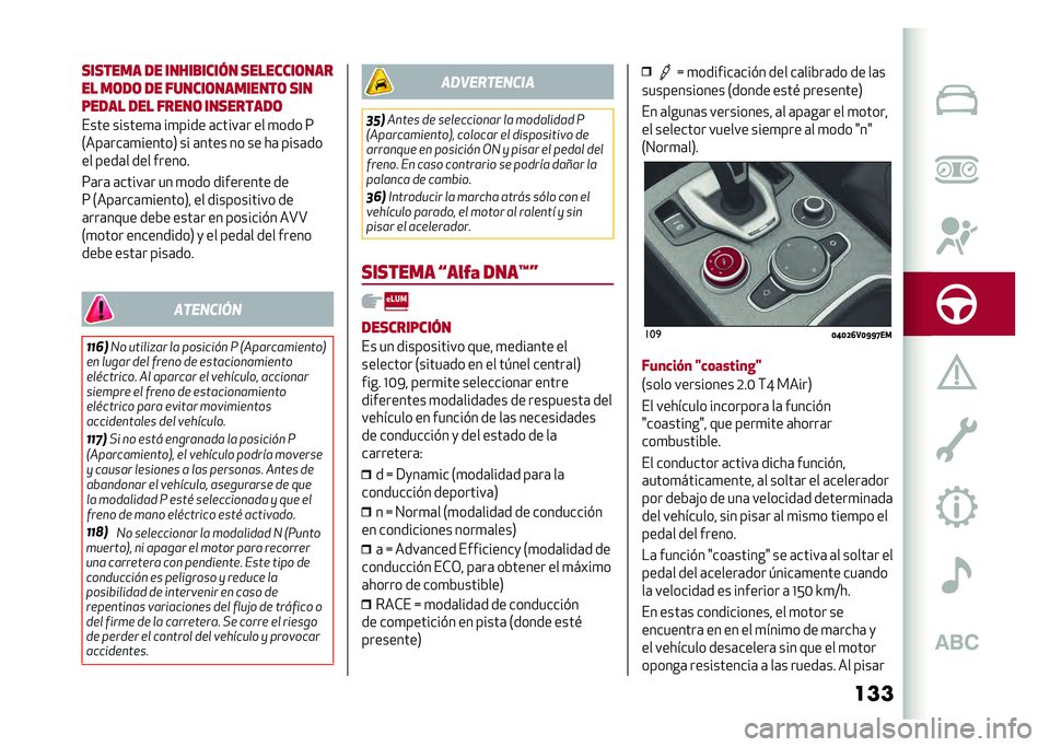 Alfa Romeo Stelvio 2020  Manual del propietario (in Spanish) ���������� �� �����
����� ��������	���
�� ��	��	 �� ������	��������	 ���
����� ��� �����	 ���������	
���� ������
�	 ��