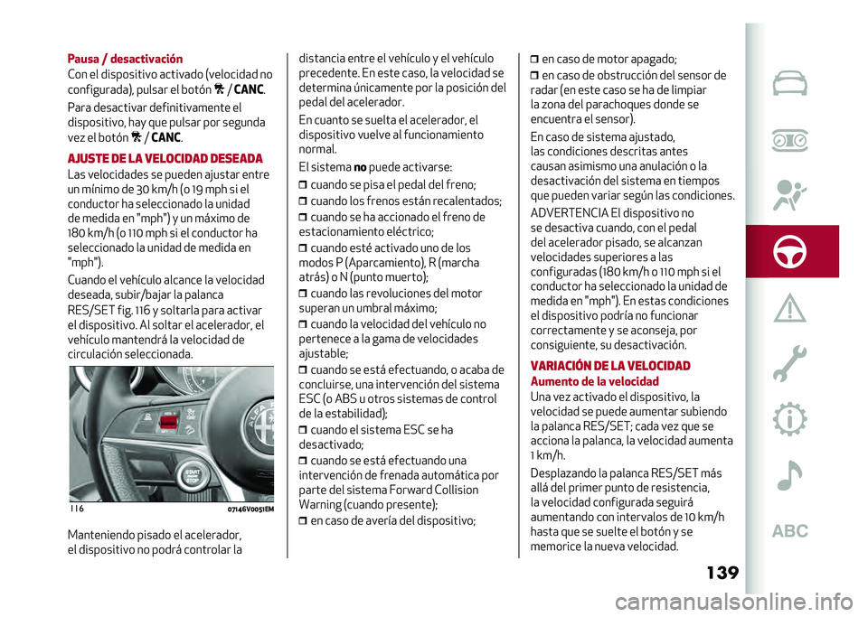 Alfa Romeo Stelvio 2020  Manual del propietario (in Spanish) ����-���� �; �����
�����
��%�
�*�� �� ����������� �	�����	�� �.��������	� ��
���������	��	�1� �����	� �� �&���#�
�;
���� �
�7�	