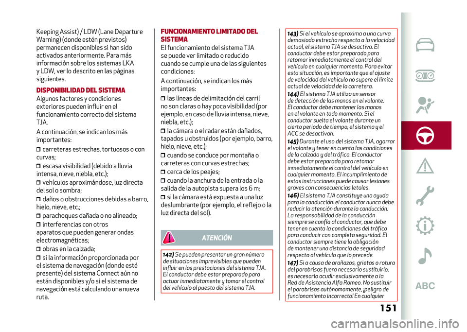 Alfa Romeo Stelvio 2020  Manual del propietario (in Spanish) ����R������ �������1 �; ��9�Q �.��	�� �9���	�����
�Q�	������1 �.����� ����$� ����������1
����
�	����� ��������&��� �� ��	� ���