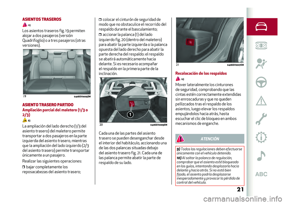 Alfa Romeo Stelvio 2020  Manual del propietario (in Spanish) ���������	� �������	�
�A�A�B
��� �	������� ���	����� ���� �J�2 ����
����
�	���!�	� �	 ��� ��	��	�!���� �.������#�
�>��	���������