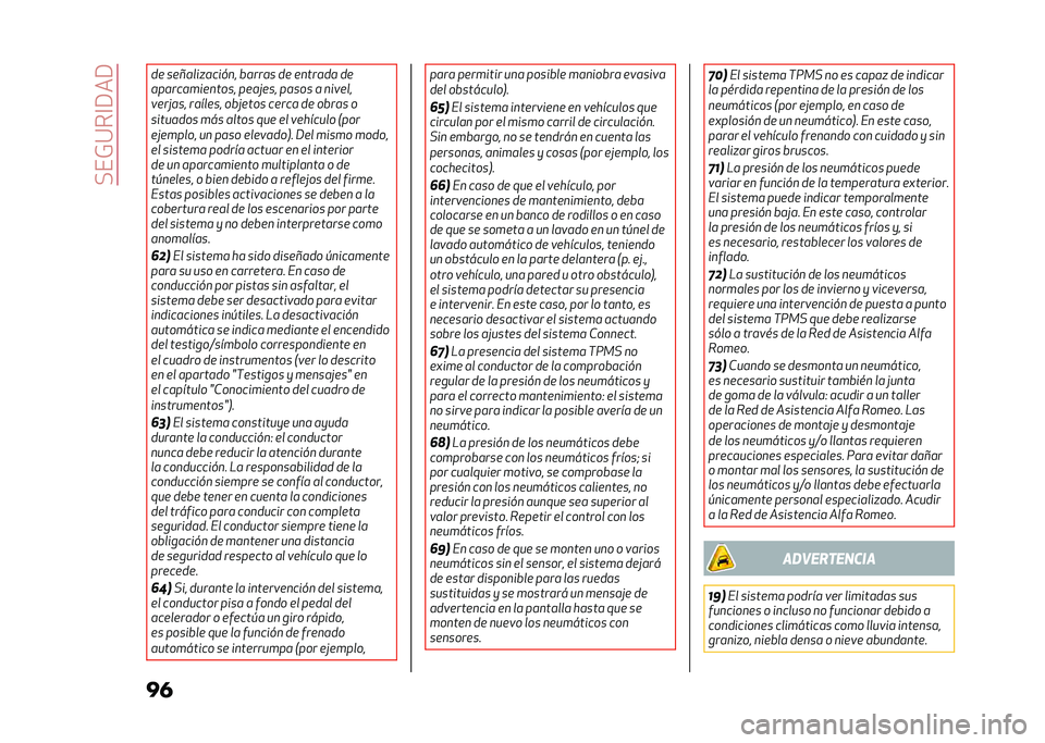 Alfa Romeo Stelvio 2020  Manual del propietario (in Spanish) ��"��)�:��@�9��9
�� �
� ������
����
��� ������ �
� ������
� �
�
��������
������ ������� ����� � ��
�	���
�	������ ������� ��