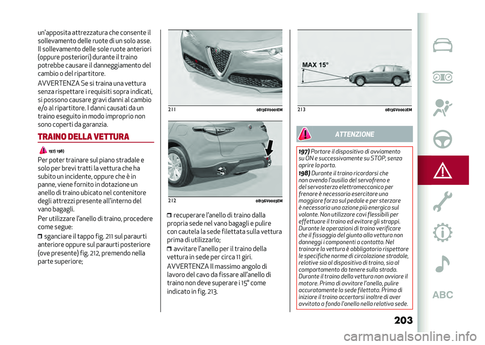 Alfa Romeo Stelvio 2020  Manuale del proprietario (in Italian) ������ �	������
�	 �	�
�
�����	�
���	 ��� �������
� ��
�������	�
���
� ����� ����
� �� �� ���� �	����
�<� �������	�
���
� �����