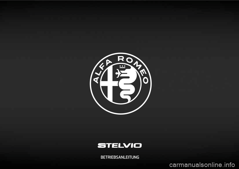 Alfa Romeo Stelvio 2019  Betriebsanleitung (in German)  BETRIEBSANLEITUNG 
cop lum Stelvio DE.indd   116/11/16   09:45 