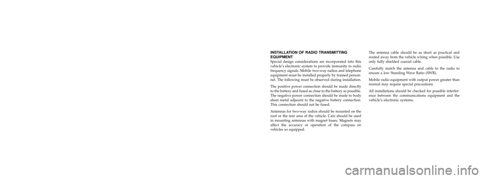 Alfa Romeo Stelvio 2018 Owners Manual VEHICLES SOLD IN CANADA
With respect to any Vehicles Sold in Canada, the name
FCA US LLC shall be deemed to be deleted and the name
FCA Canada Inc. used in substitution therefore.
DRIVING AND ALCOHOL
Alfa Romeo Stelvio 2018 Owners Manual VEHICLES SOLD IN CANADA
With respect to any Vehicles Sold in Canada, the name
FCA US LLC shall be deemed to be deleted and the name
FCA Canada Inc. used in substitution therefore.
DRIVING AND ALCOHOL