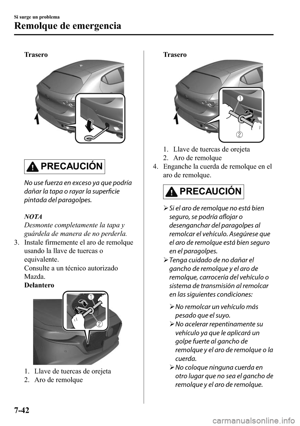 MAZDA MODEL 3 HATCHBACK 2018  Manual del propietario (in Spanish)  �7�U �D �V �H �U �R
�
�3�5�(�&�$�8�&�,�