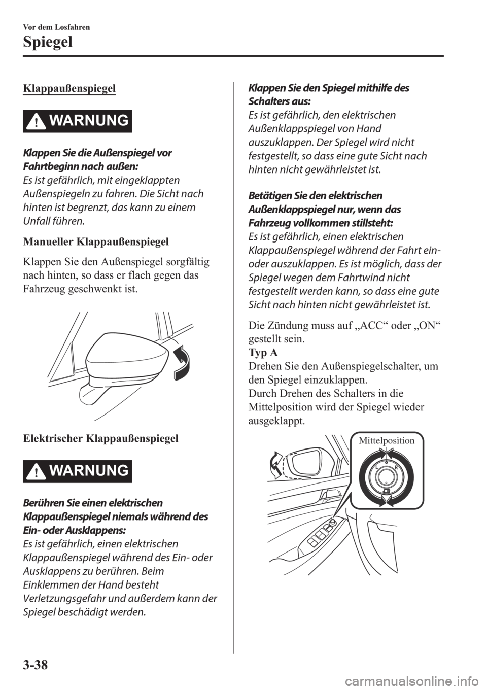 MAZDA MODEL 6 2019  Betriebsanleitung (in German) �.�O�D�S�S�D�X�