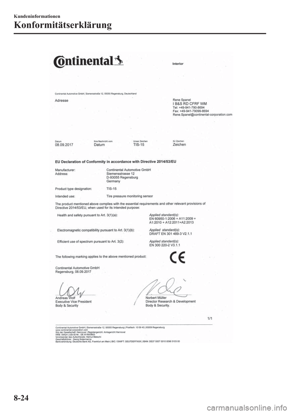 MAZDA MODEL 6 2019  Betriebsanleitung (in German) �.�X�Q�G�H�Q�L�Q�I�R�U�P�D�W�L�R�Q�H�Q
�.�R�Q�I�R�U�P�L�W�l�W�V�H�U�N�O�l�U�X�Q�J
���� 