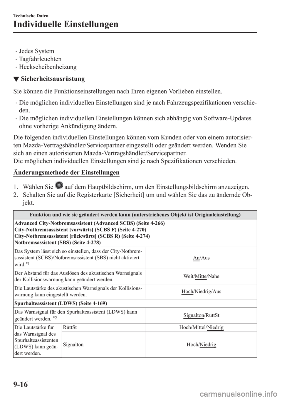 MAZDA MODEL 6 2019  Betriebsanleitung (in German) �x�-�H�G�H�V��6�\�V�W�H�P
�x�7�D�J�I�D�K�U�O�H�X�F�K�W�H�Q
�x�+�H�F�N�V�F�K�H�L�E�H�Q�K�H�L�]�X�Q�J
▼�6�L�F�K�H�U�K�H�L�W�V�D�X�V�U�
�6�L�H��N�|�Q�Q�H�Q��G�L�H��)�X�Q�N�W�L�R�Q�V�H�L�Q�V�W�H�O�O