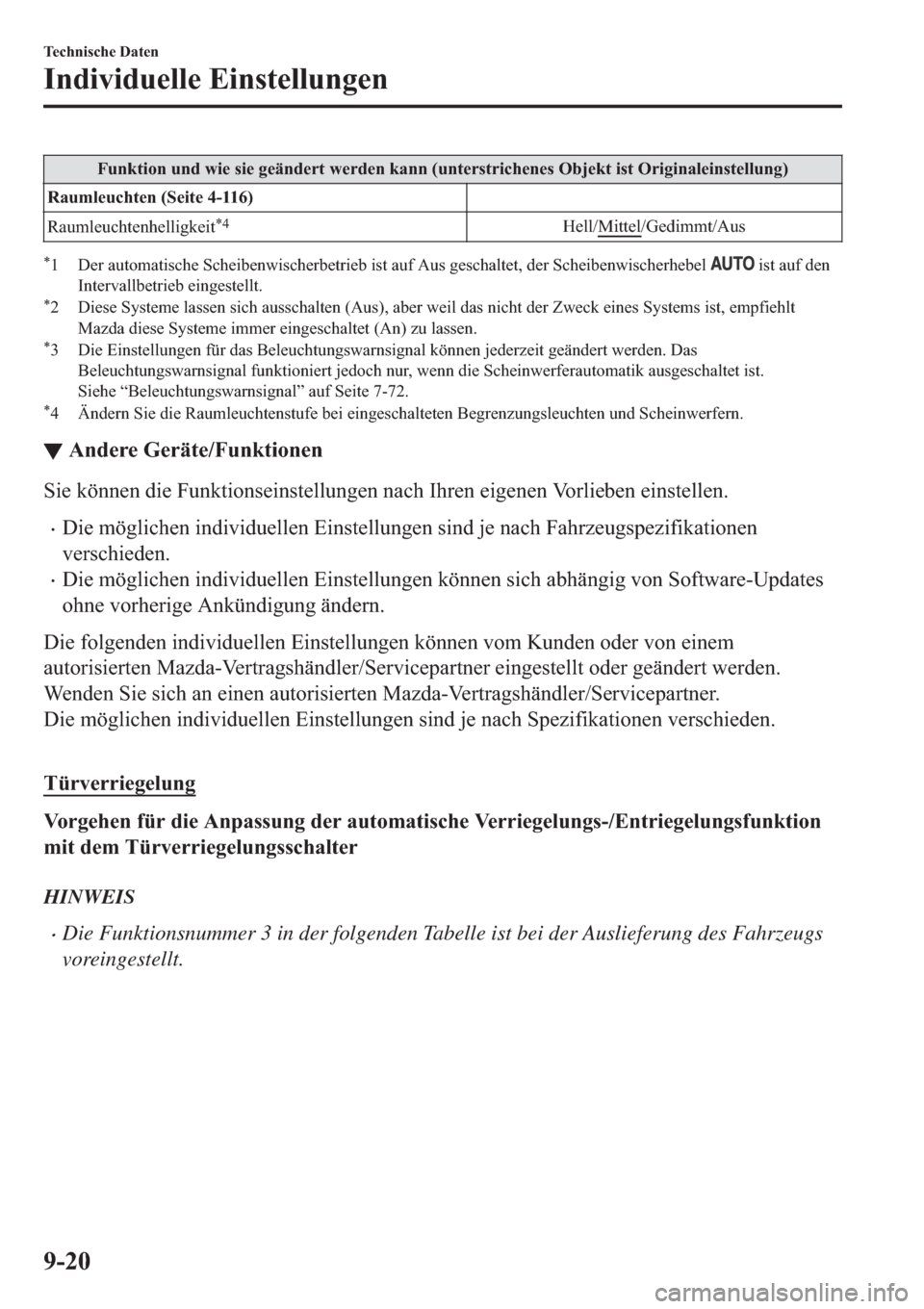 MAZDA MODEL 6 2019  Betriebsanleitung (in German) �)�X�Q�N�W�L�R�Q��X�Q�G��Z�L�H��V�L�H��J�H�l�Q�G�H�U�W��Z�H�U�G�H�Q��N�D�Q�Q���X�Q�W�H�U�V�W�U�L�F�K�H�Q�H�V��2�E�M�H�N�W��L�V�W��2�U�L�J�L�Q�D�O�H�L�Q�V�W�H�O�O�X�Q�J�
�5�D�X�P�O�H�X�F�K�