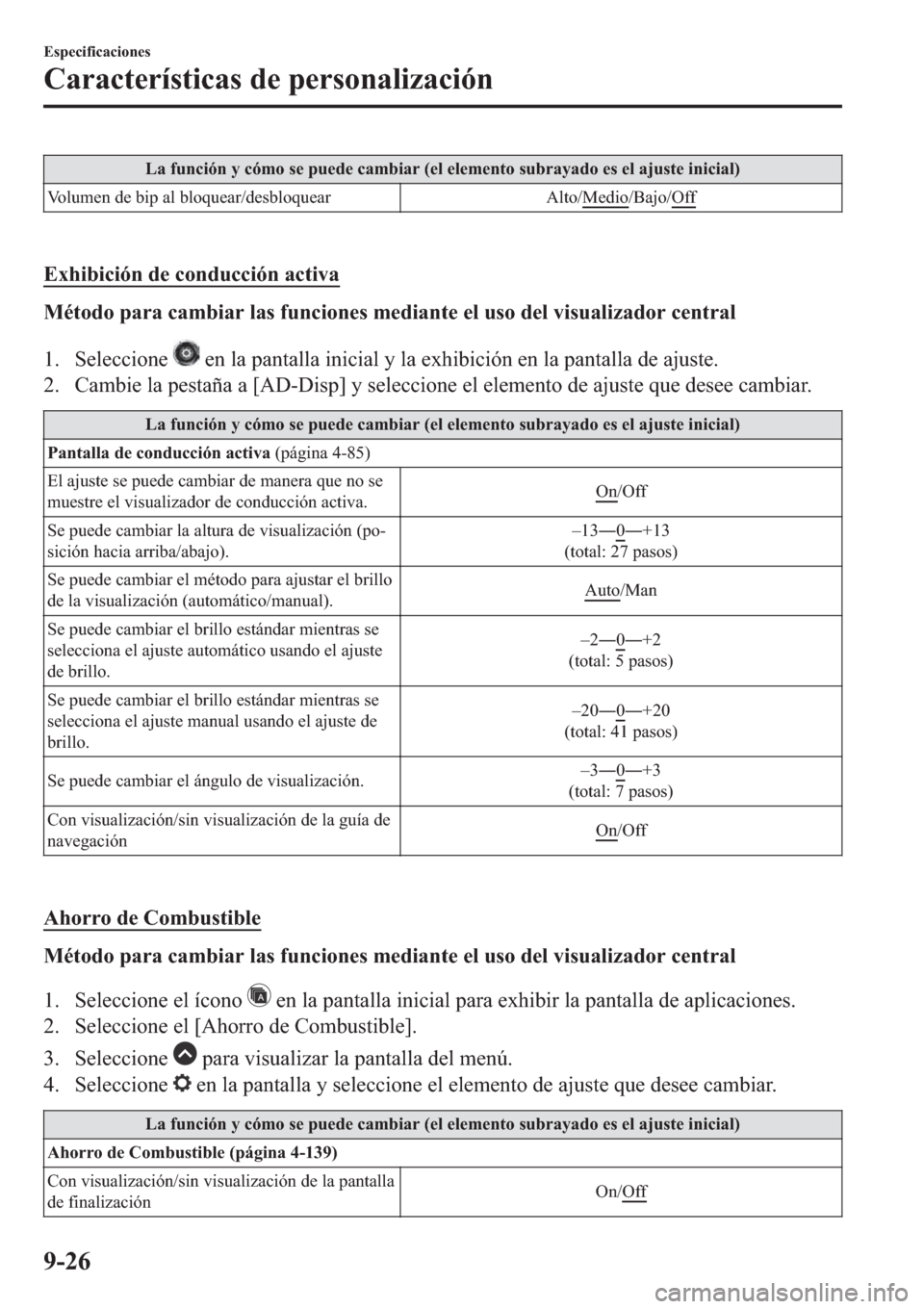 MAZDA MODEL 6 2019  Manual del propietario (in Spanish) �/�D��I�X�Q�F�L�y�Q��\��F�y�P�R��V�H��S�X�H�G�H��F�D�P�E�L�D�U���H�O��H�O�H�P�H�Q�W�R��V�X�E�U�D�\�D�G�R��H�V��H�O��D�M�X�V�W�H��L�Q�L�F�L�D�O�
�9�R�O�X�P�H�Q��G�H��E�L�S��D�O��E�O�