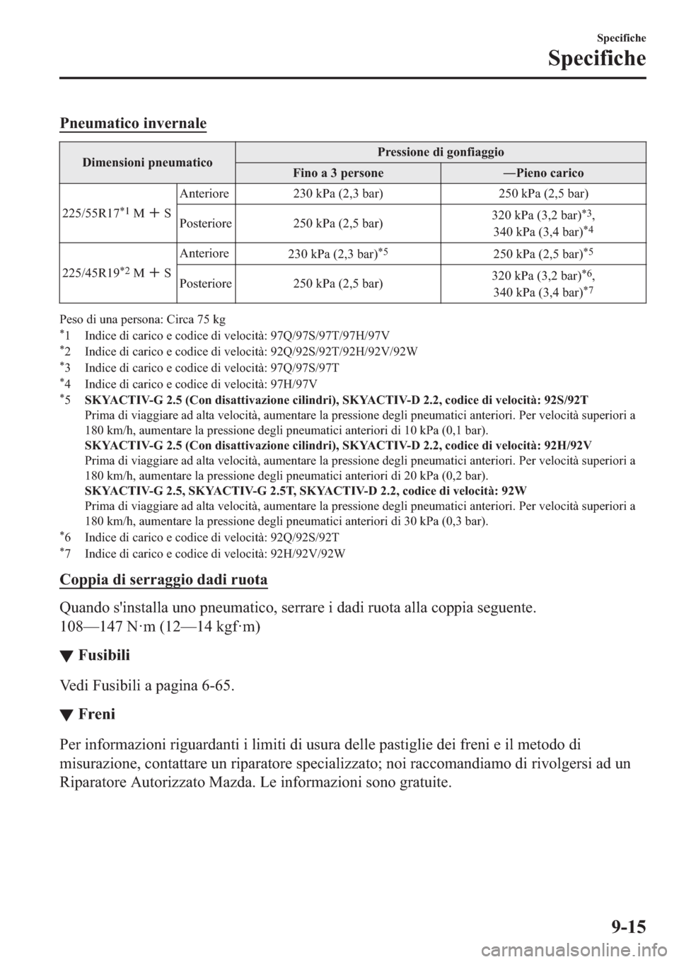 MAZDA MODEL 6 2019  Manuale del proprietario (in Italian)  �3�Q�H�X�P�D�W�L�F�R��L�Q�Y�H�U�Q�D�O�H
��L�P�H�Q�V�L�R�Q�L��S�Q�H�X�P�D�W�L�F�R�3�U�H�V�V�L�R�Q�H��G�L��J�R�Q�I�L�D�J�J�L�R
�)�L�Q�R��D����S�H�U�V�R�Q�H 