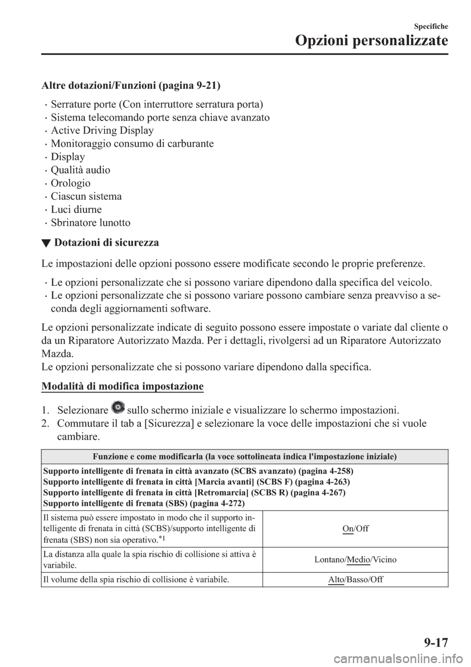 MAZDA MODEL 6 2019  Manuale del proprietario (in Italian)  �$�O�W�U�H��G�R�W�D�]�L�R�Q�L��)�X�Q�]�L�R�Q�L���S�D�J�L�Q�D������
�x�6�H�U�U�D�W�X�U�H��S�R�U�W�H���&�R�Q��L�Q�W�H�U�U�X�W�W�R�U�H��V�H�U�U�D�W�X�U�D��S�R�U�W�D�
�x�6�L�V�W�H�P�D��W