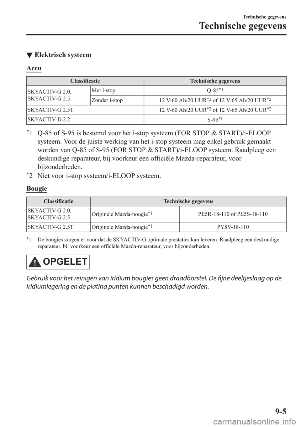 MAZDA MODEL 6 2019  Handleiding (in Dutch) ▼�(�O�H�N�W�U�L�V�F�K��V�\�V�W�H�H�P
�$�F�F�X
�&�O�D�V�V�L�I�L�F�D�W�L�H �7�H�F�K�Q�L�V�F�K�H��J�H�J�H�Y�H�Q�V
�6�.�<�$�&�7�,�9��*�����
�6�.�<�$�&�7�,�9��*�����0�H�W��L��V�W�R�S
�4��