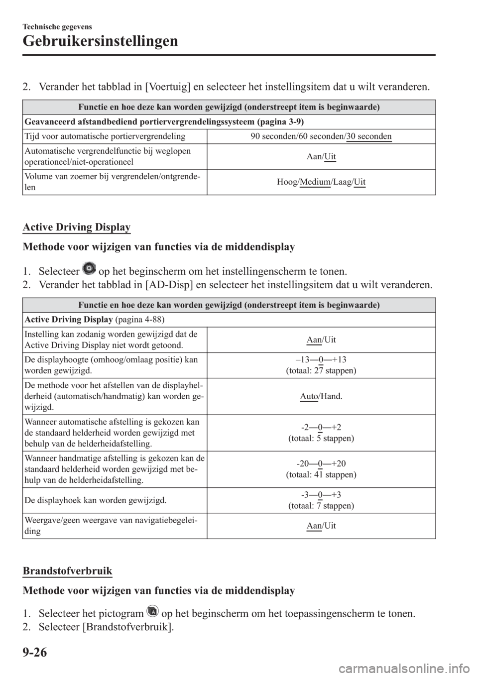 MAZDA MODEL 6 2019  Handleiding (in Dutch) �� �9�H�U�D�Q�G�H�U��K�H�W��W�D�E�E�O�D�G��L�Q��>�9�R�H�U�W�X�L�J�@��H�Q��V�H�O�H�F�W�H�H�U��K�H�W��L�Q�V�W�H�O�O�L�Q�J�V�L�W�H�P��G�D�W��X��Z�L�O�W��Y�H�U�D�Q�G�H�U�H�Q�
�)�X�Q�F�W�L�H