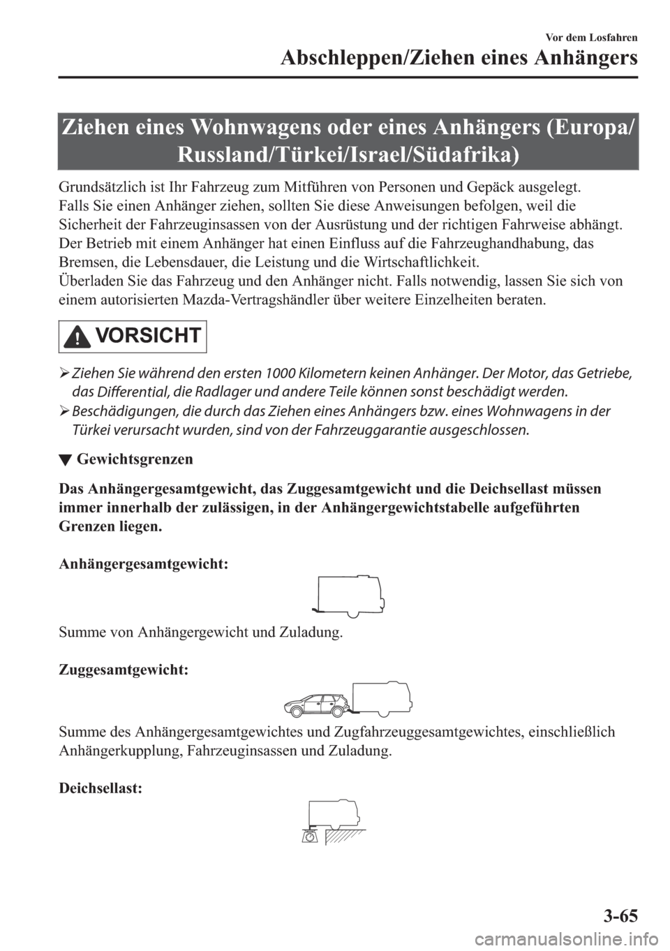 MAZDA MODEL 6 2018  Betriebsanleitung (in German) �=�L�H�K�H�Q��H�L�Q�H�V��:�R�K�Q�Z�D�J�H�Q�V��R�G�H�U��H�L�Q�H�V��$�Q�K�l�Q�J�H�U�V���(�X�U�R�S�D�
�5�X�V�V�O�D�Q�G��7�
�*�U�X�Q�G�V�l�W�]�O�L�F�K��L�V�W��,�K�U��)�D�K�U�]�H�X�J��]�X�P��