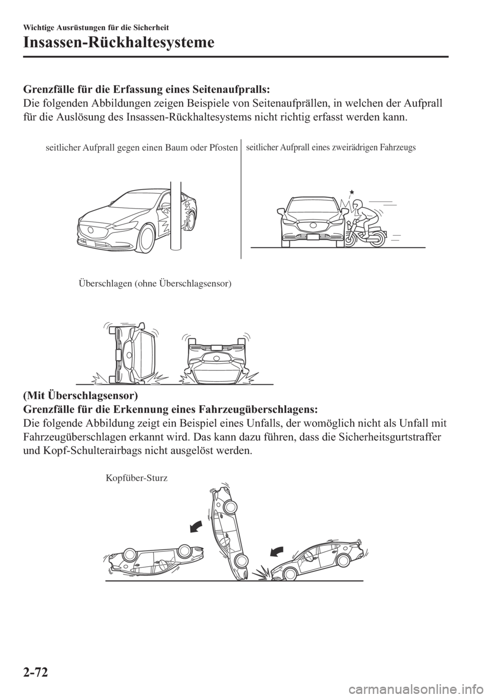 MAZDA MODEL 6 2018  Betriebsanleitung (in German) �*�U�H�Q�]�I�l�O�O�H��I�