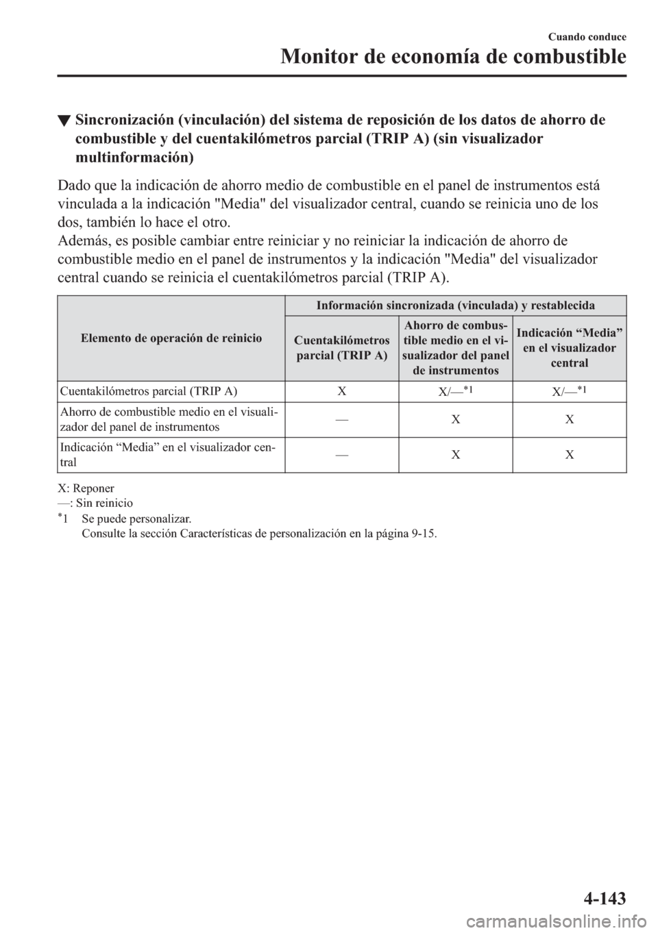 MAZDA MODEL 6 2018  Manual del propietario (in Spanish) ▼�6�L�Q�F�U�R�Q�L�]�D�F�L�y�Q���Y�L�Q�F�X�O�D�F�L�y�Q���G�H�O��V�L�V�W�H�P�D��G�H��U�H�S�R�V�L�F�L�y�Q��G�H��O�R�V��G�D�W�R�V��G�H��D�K�R�U�U�R��G�H
�F�R�P�E�X�V�W�L�E�O�H��\��G�H�O�