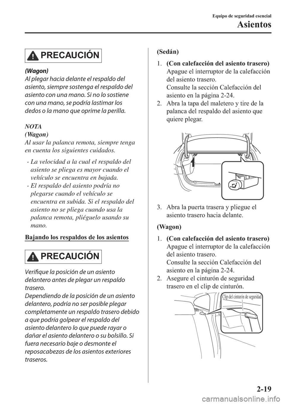 MAZDA MODEL 6 2018  Manual del propietario (in Spanish) �3�5�(�&�$�8�&�,�