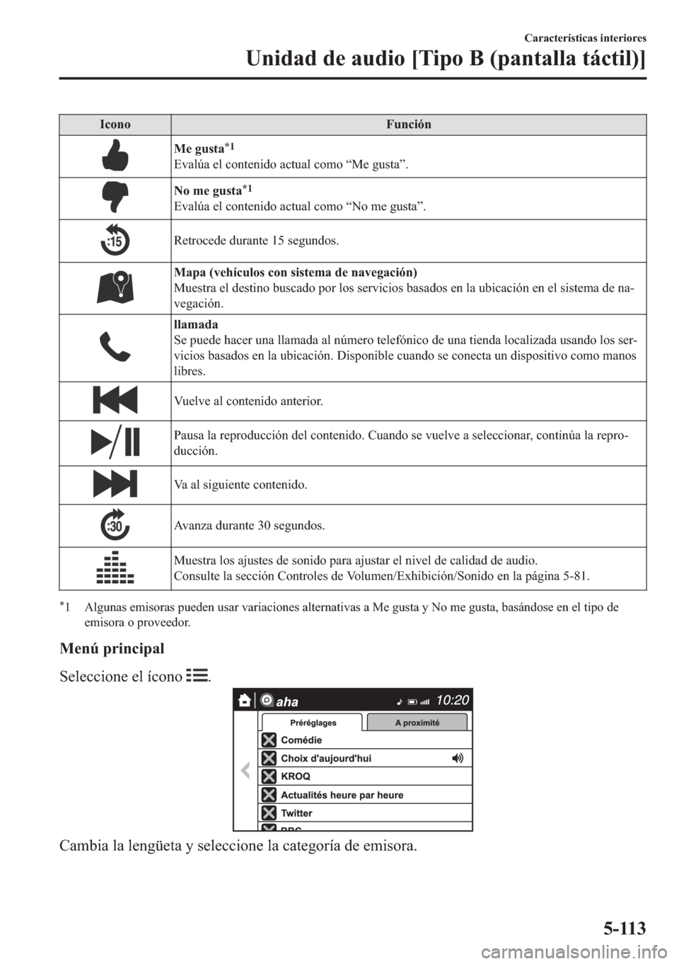 MAZDA MODEL 6 2018  Manual del propietario (in Spanish) �,�F�R�Q�R �)�X�Q�F�L�y�Q
�0�H��J�X�V�W�D�
�
�(�Y�D�O�~�D��H�O��F�R�Q�W�H�Q�L�G�R��D�F�W�X�D�O��F�R�P�R��