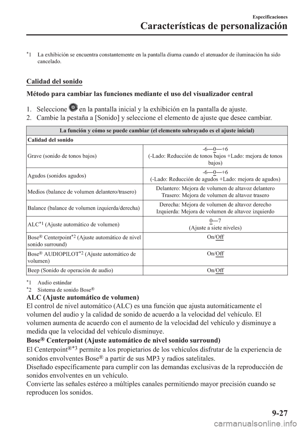 MAZDA MODEL 6 2018  Manual del propietario (in Spanish) �
� �/�D��H�[�K�L�E�L�F�L�y�Q��V�H��H�Q�F�X�H�Q�W�U�D��F�R�Q�V�W�D�Q�W�H�P�H�Q�W�H��H�Q��O�D��S�D�Q�W�D�O�O�D��G�L�X�U�Q�D��F�X�D�Q�G�R��H�O��D�W�H�Q�X�D�G�R�U��G�H��L�O�X�P�L�Q�D�F�L�y�