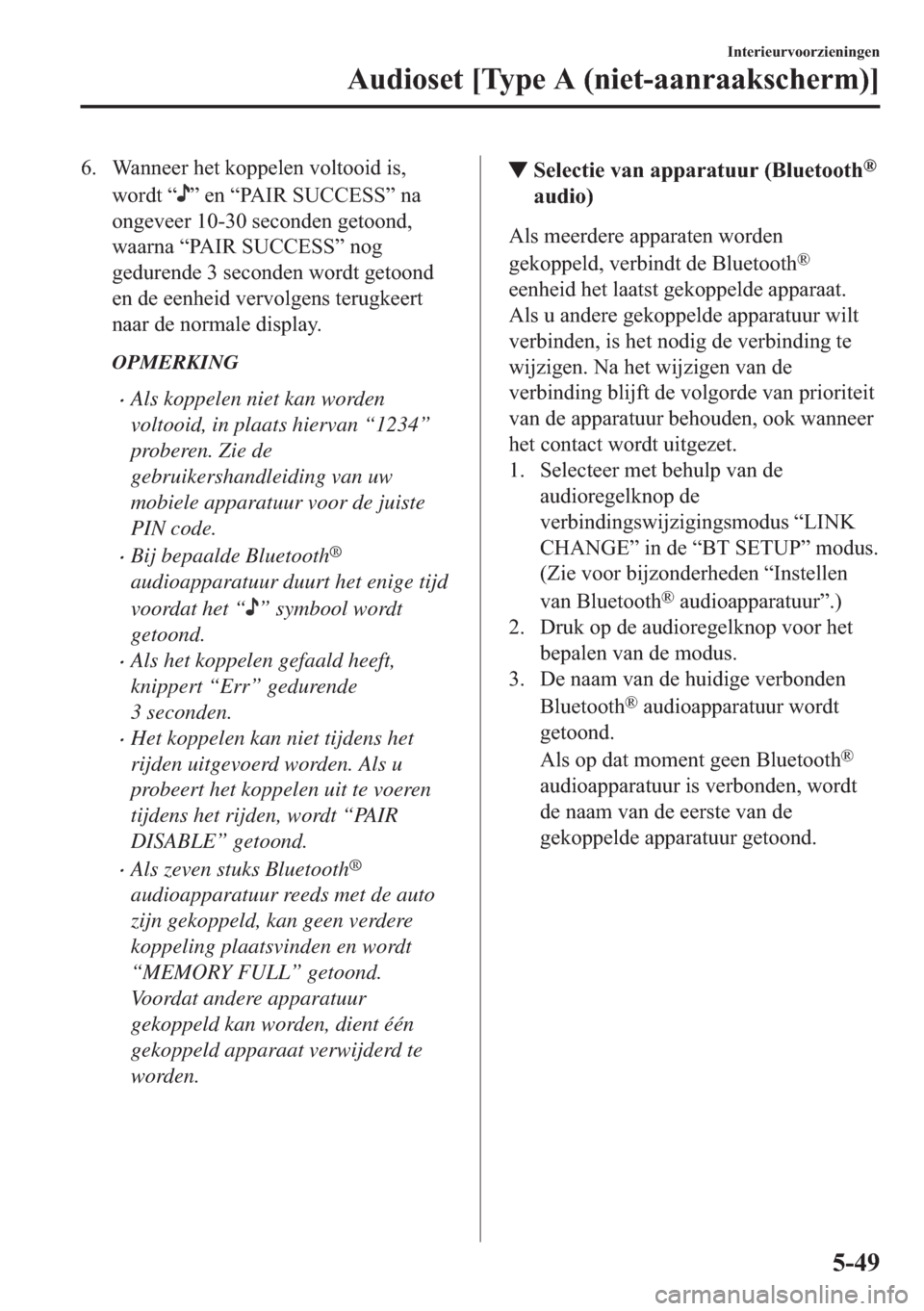 MAZDA MODEL 6 2018  Handleiding (in Dutch)     : D Q Q H H U  K H W  N R S S H O H Q  Y R O W R R L G  L V 
 Z R U G W  