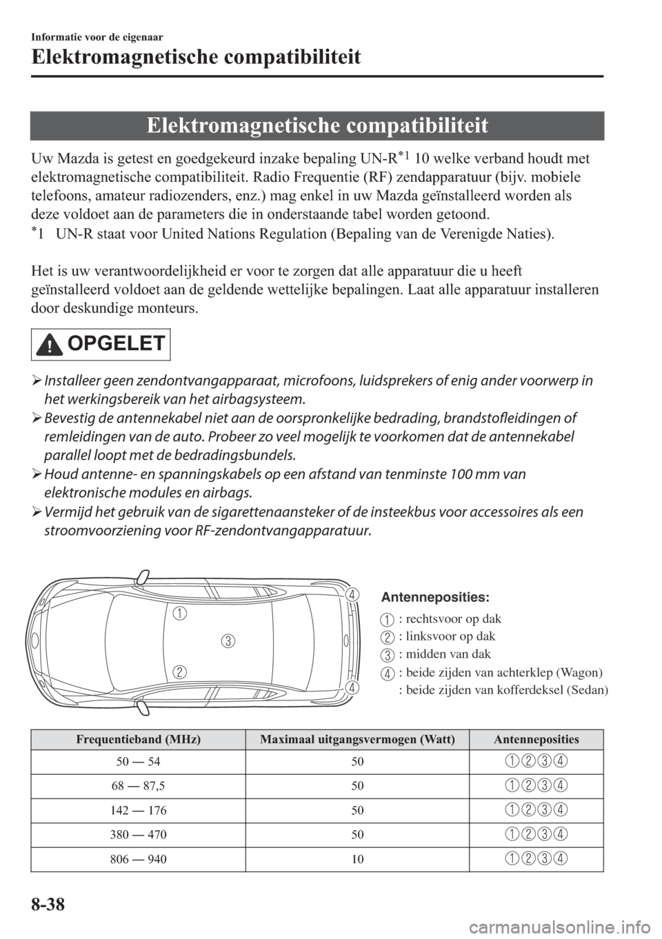 MAZDA MODEL 6 2018  Handleiding (in Dutch) �(�O�H�N�W�U�R�P�D�J�Q�H�W�L�V�F�K�H��F�R�P�S�D�W�L�E�L�O�L�W�H�L�W
�8�Z��0�D�]�G�D��L�V��J�H�W�H�V�W��H�Q��J�R�H�G�J�H�N�H�X�U�G��L�Q�]�D�N�H��E�H�S�D�O�L�Q�J��8�1��5�
������Z�H�O�N�H�