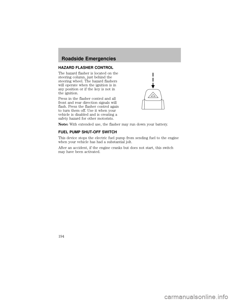 MAZDA MODEL B-SERIES 2010  Owners Manual (in English) 