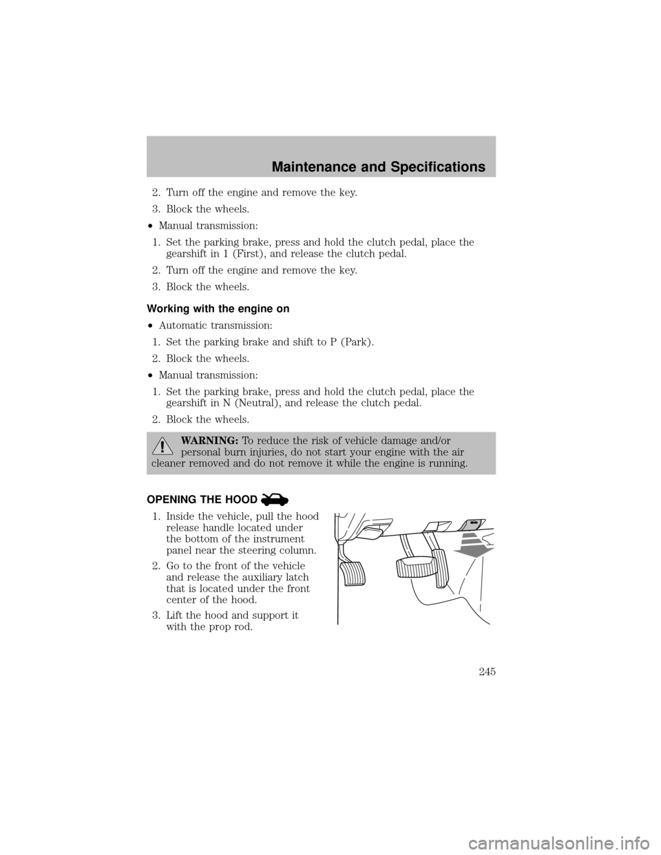 MAZDA MODEL B-SERIES 2010  Owners Manual (in English) 