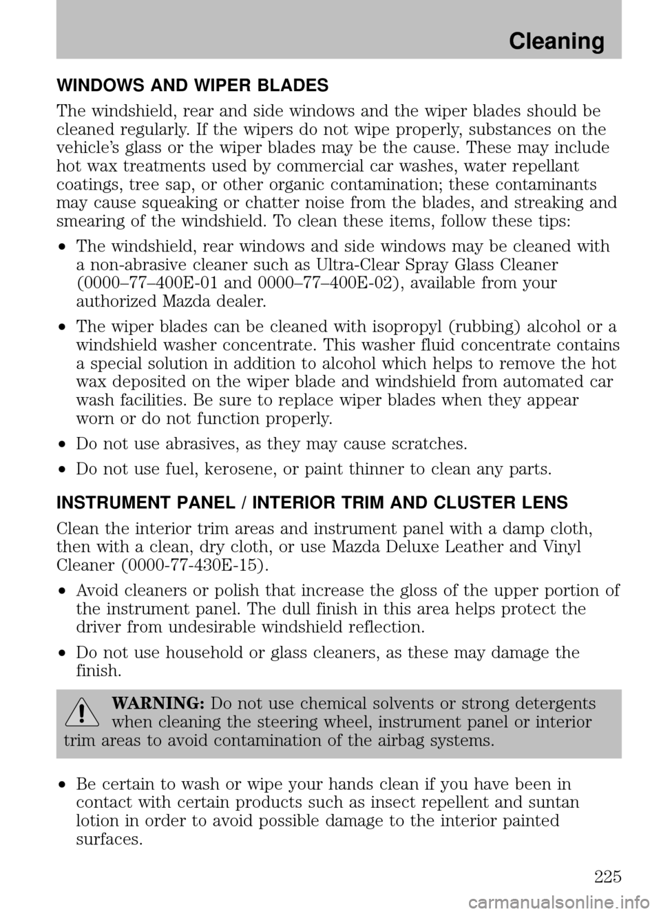MAZDA MODEL B-SERIES 2009 Owners Manual (in English) MAZDA MODEL B-SERIES 2009 Owners Manual (in English)