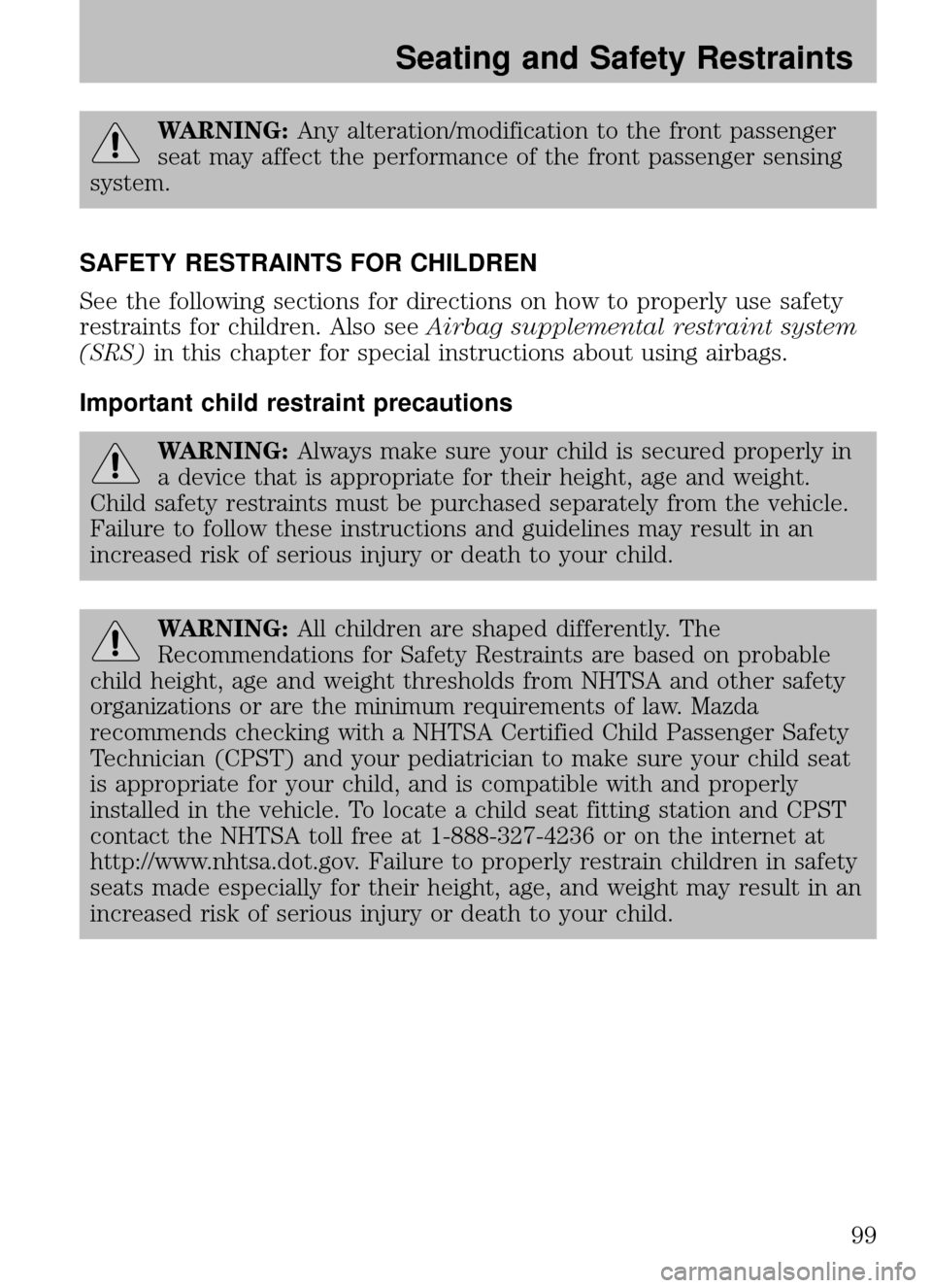 MAZDA MODEL B2300 TRUCK 2009  Owners Manual (in English) 