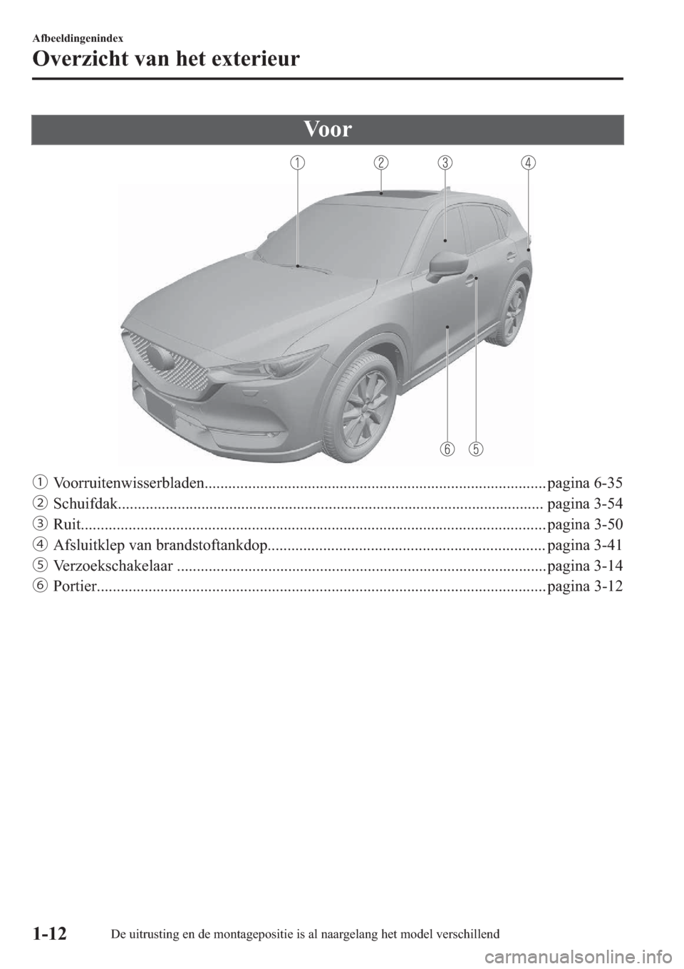 MAZDA MODEL CX-5 2018  Handleiding (in Dutch) �9�R�R�U
ƒ�9�R�R�U�U�X�L�W�H�Q�Z�L�V�V�H�U�E�O�D�G�H�Q������������������������������������������������������������������������